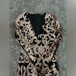 🍋Long Sleeve Sequins Dress